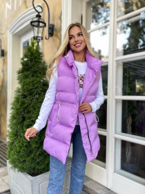 Жіночий подовженний демісезонний жилет, Фіолетовий Uaclothes (like15263) модель like15263-lilovij Фото