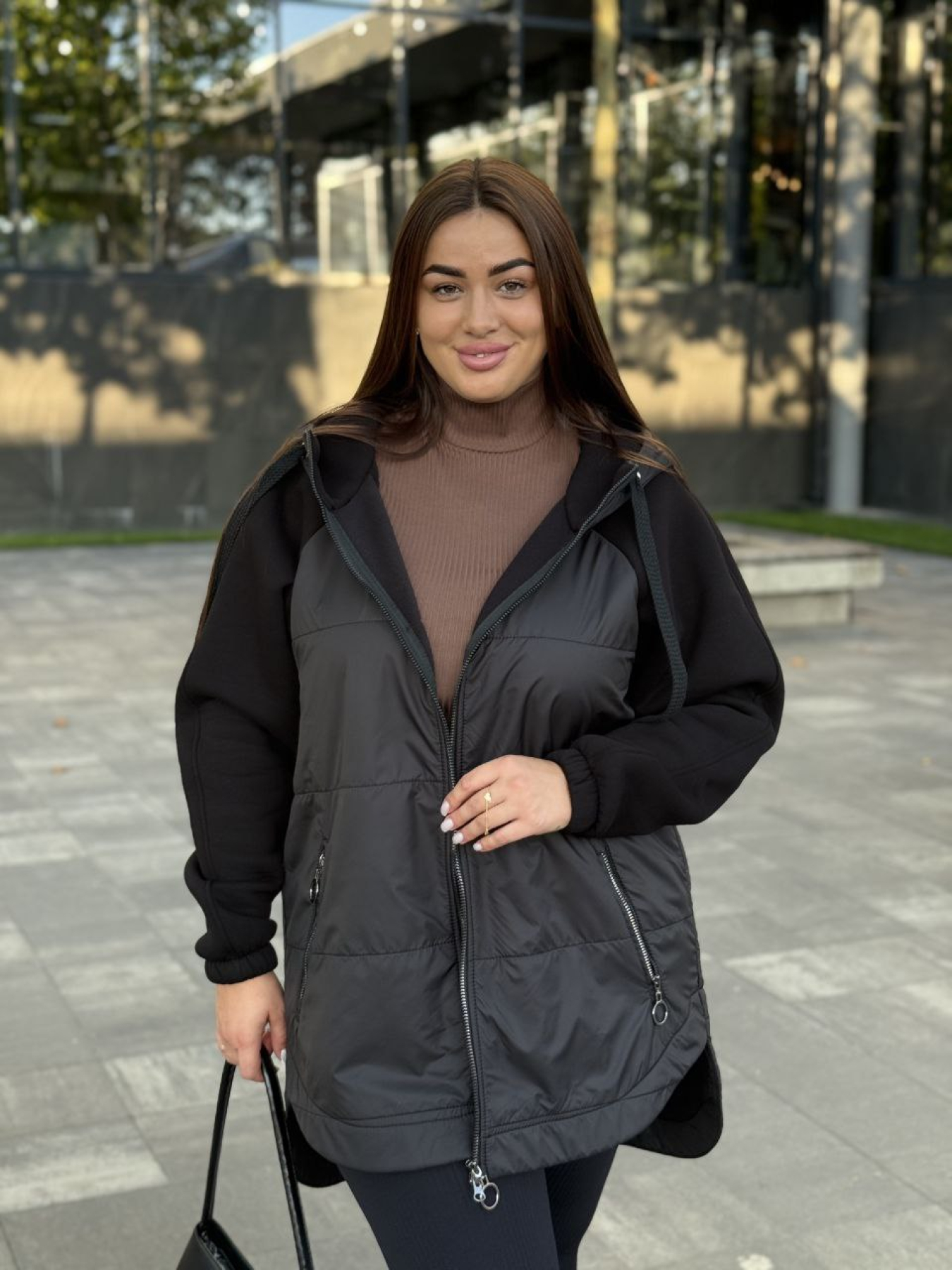 Куртки та дублянки Uaclothes модель like15147-chernj Фото