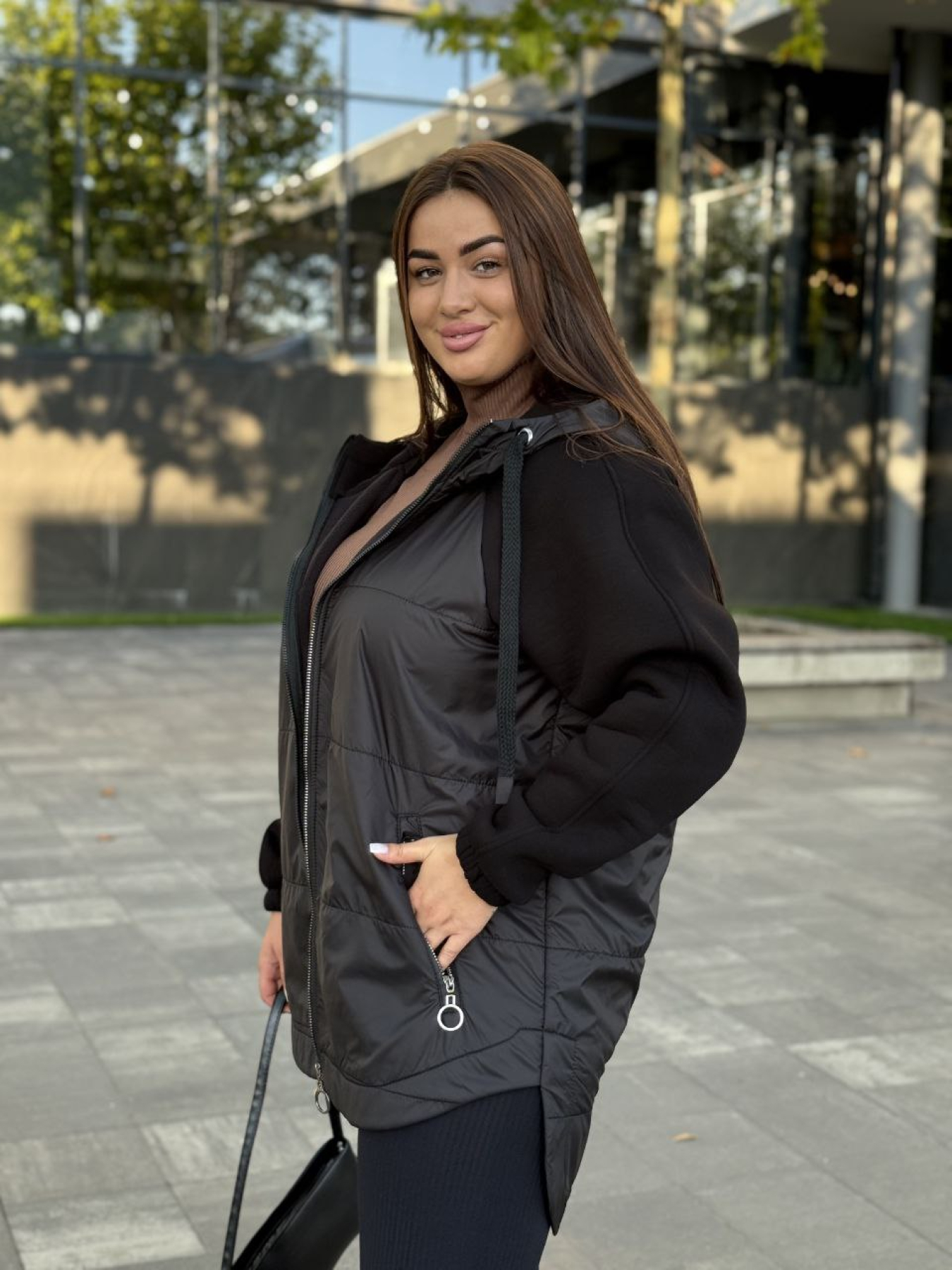 Куртки та дублянки Uaclothes модель like15147-chernj Фото