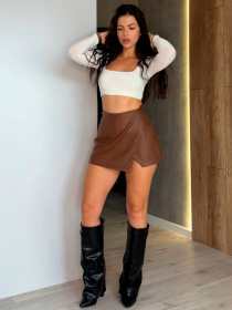 Юбки Uaclothes модель like15087-korichnevj Фото