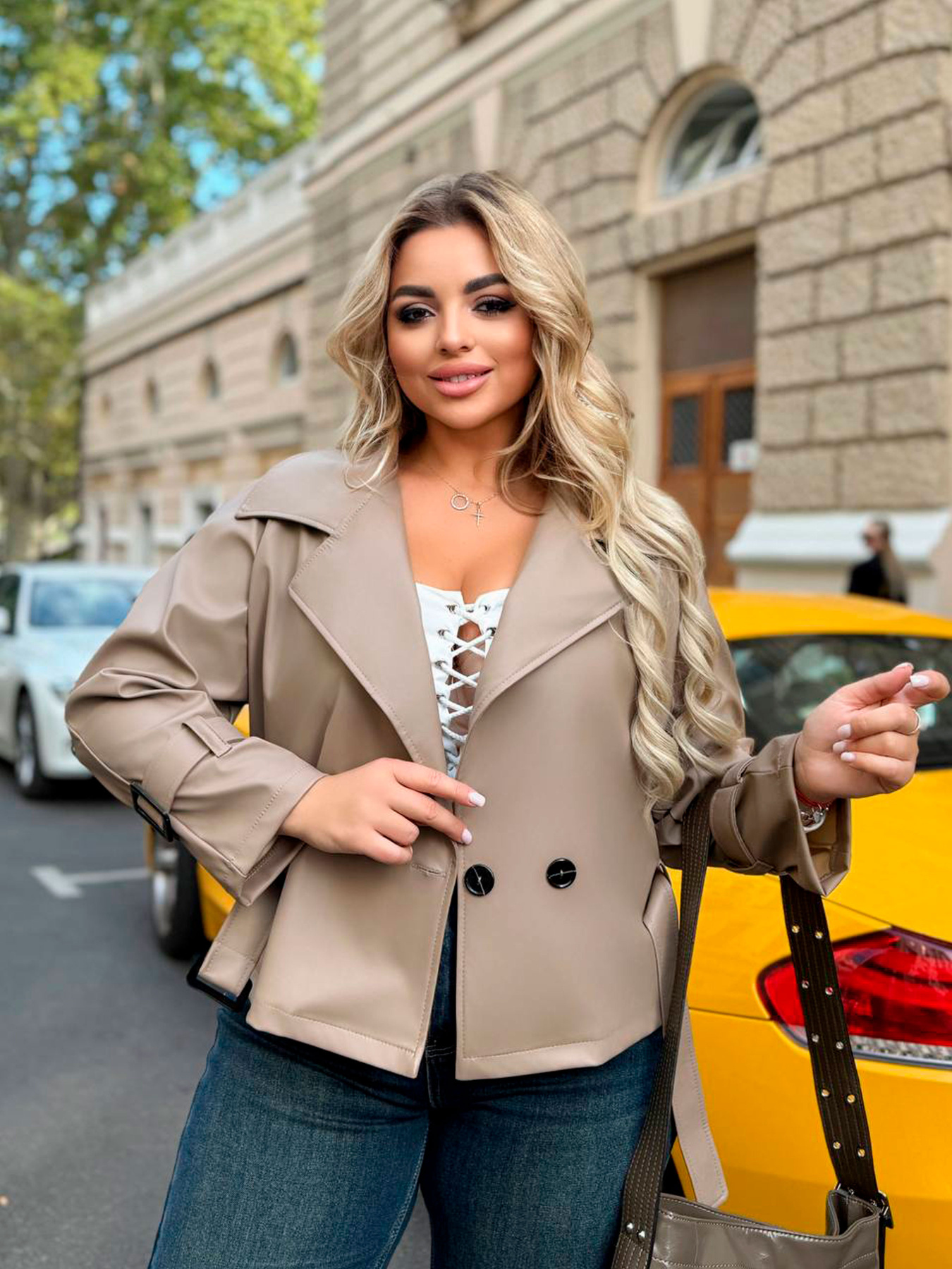 Куртки и дубленки Uaclothes модель like15052-bezhevj Фото