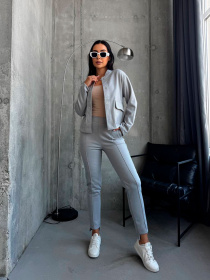 Жіночий прогулянковий костюм із кашеміру, Сірий Uaclothes (like15023) модель like15023-serj Фото