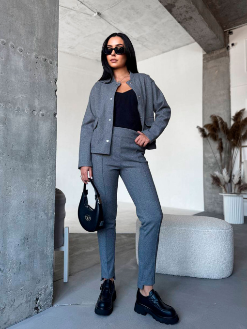 Жіночий прогулянковий костюм із кашеміру, Графітовий Uaclothes (like15023) модель like15023-grafitovj Фото