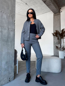 Жіночий прогулянковий костюм із кашеміру, Графітовий Uaclothes (like15023) модель like15023-grafitovj Фото