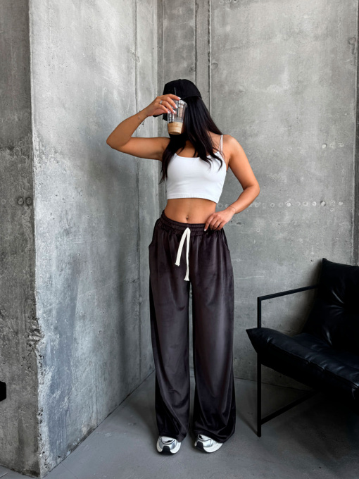 Повсякденні штани Uaclothes модель like15018-korichnevj Фото