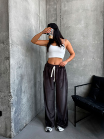 Повсякденні штани Uaclothes модель like15018-korichnevj Фото