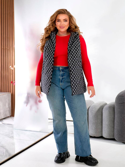 Жіночий демісезонний жилет з капюшоном, Чорний Uaclothes (like15001) модель like15001-chernj Фото