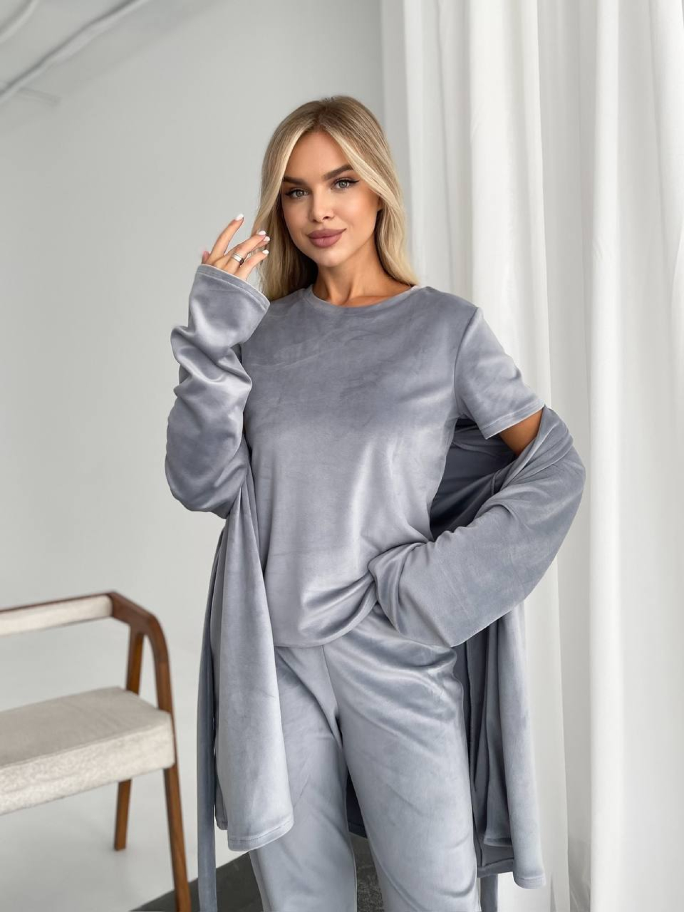 Одежда для дома и сна Uaclothes модель like14945-serj Одежда для дома и сна Uaclothes модель like14945-serj Фото