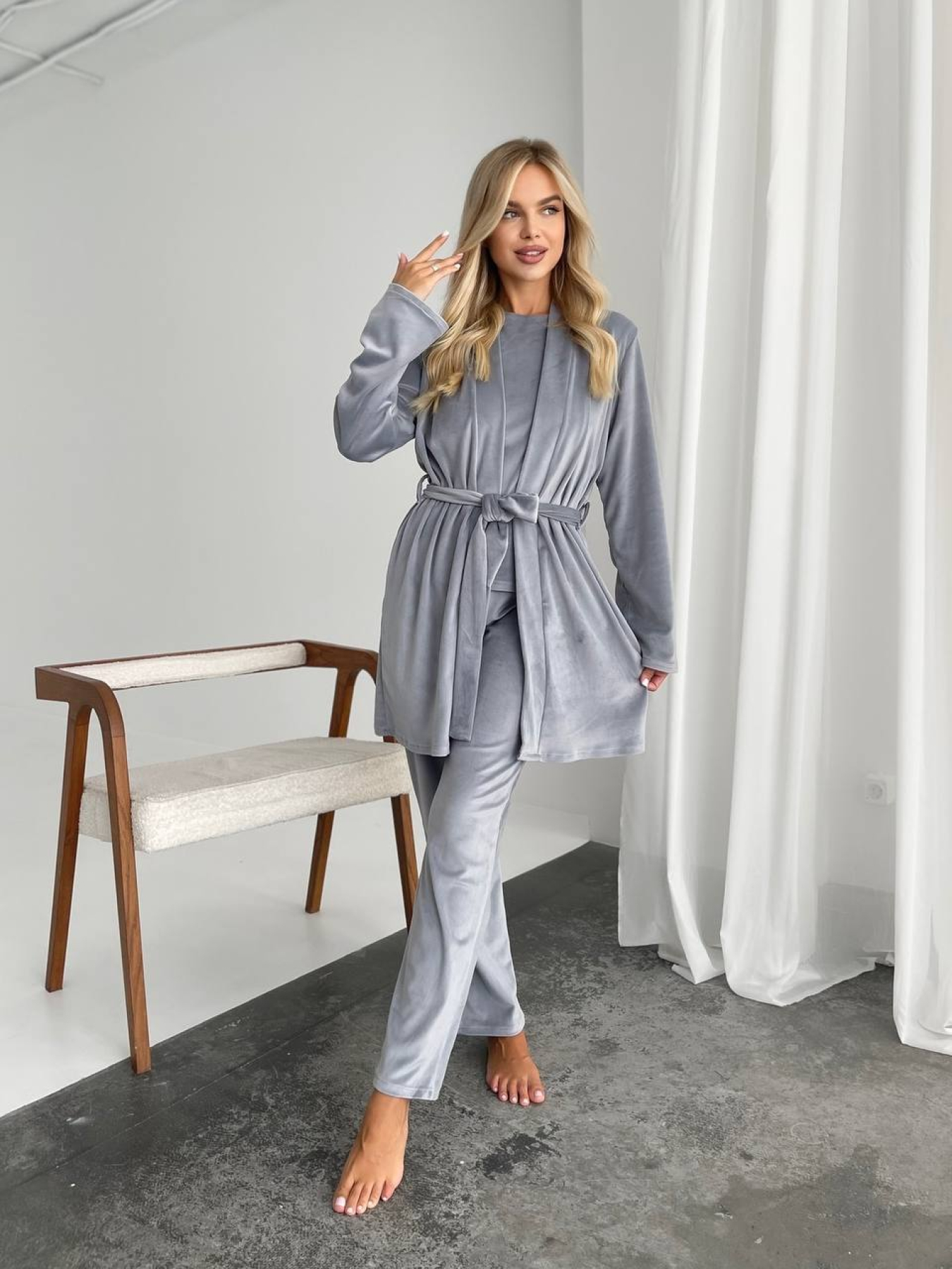 Одежда для дома и сна Uaclothes модель like14945-serj Одежда для дома и сна Uaclothes модель like14945-serj Фото
