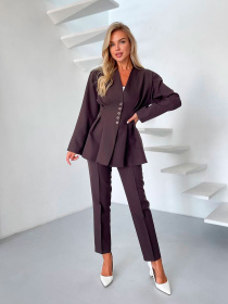 Деловой костюм Uaclothes модель like14873-korichnevj Фото