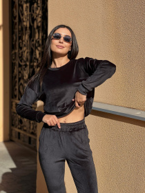 Повсякденний костюм Uaclothes модель like14846-chernj Повсякденний костюм Uaclothes модель like14846-chernj Фото