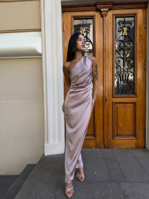 Сукня максі Uaclothes модель like14785-pudrovj Фото