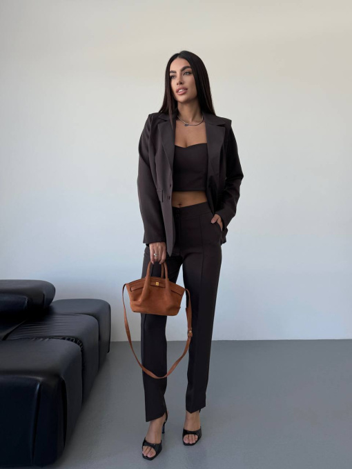 Деловой костюм Uaclothes модель like14651-korichnevj Фото