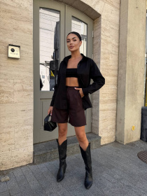 Рубашки Uaclothes модель like14594-chernj Рубашки Uaclothes модель like14594-chernj Фото