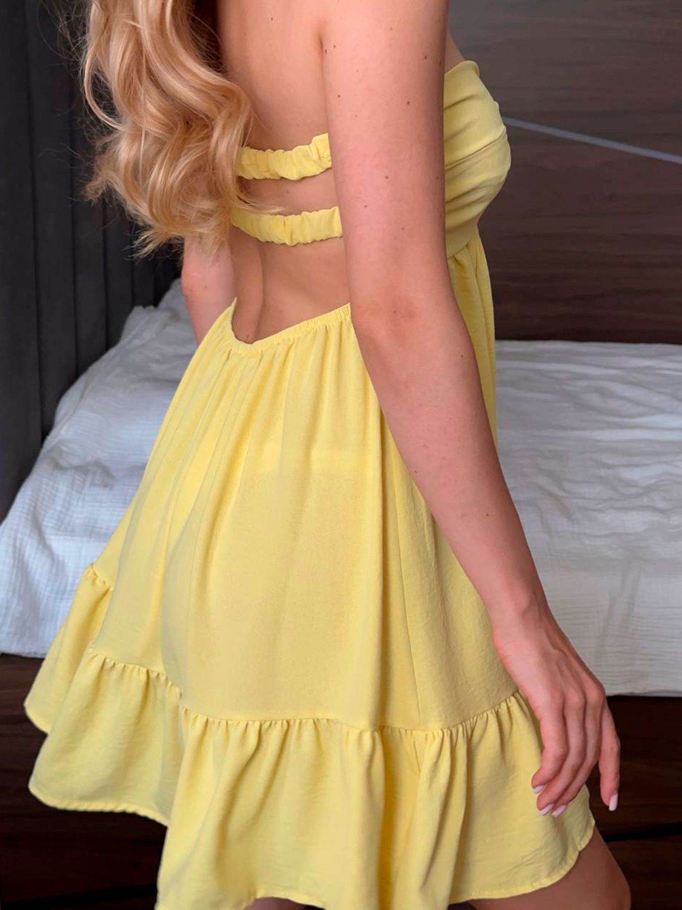 Платья Uaclothes модель like14437-zheltj Фото