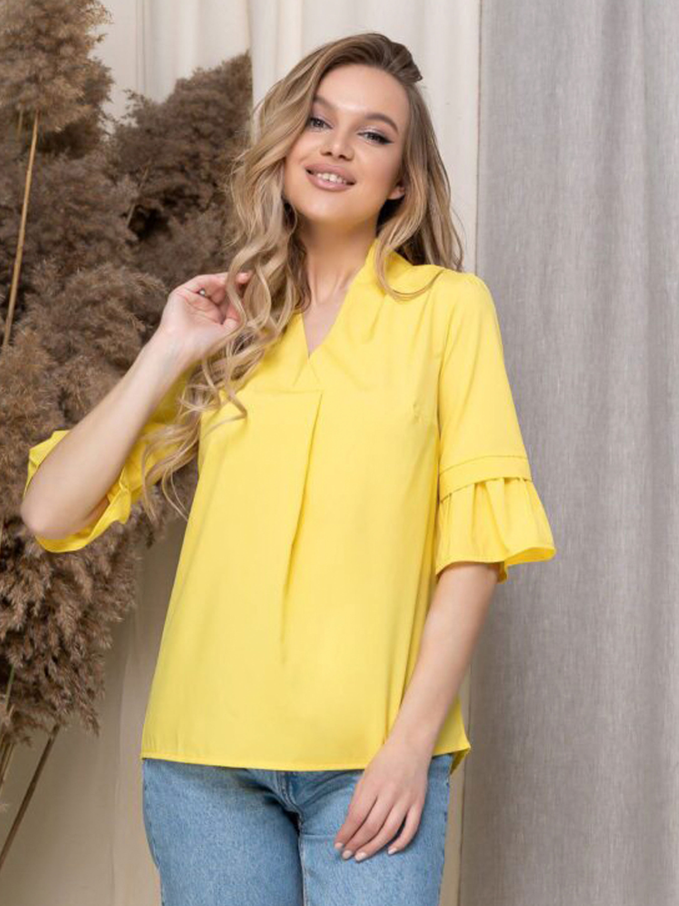 Блуза Uaclothes модель like14316-zheltj Блуза Uaclothes модель like14316-zheltj Фото