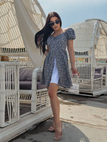 Жіноча літня міні сукня з коротким рукавом, Чорний Uaclothes (like14064) модель like14064-chernj Фото