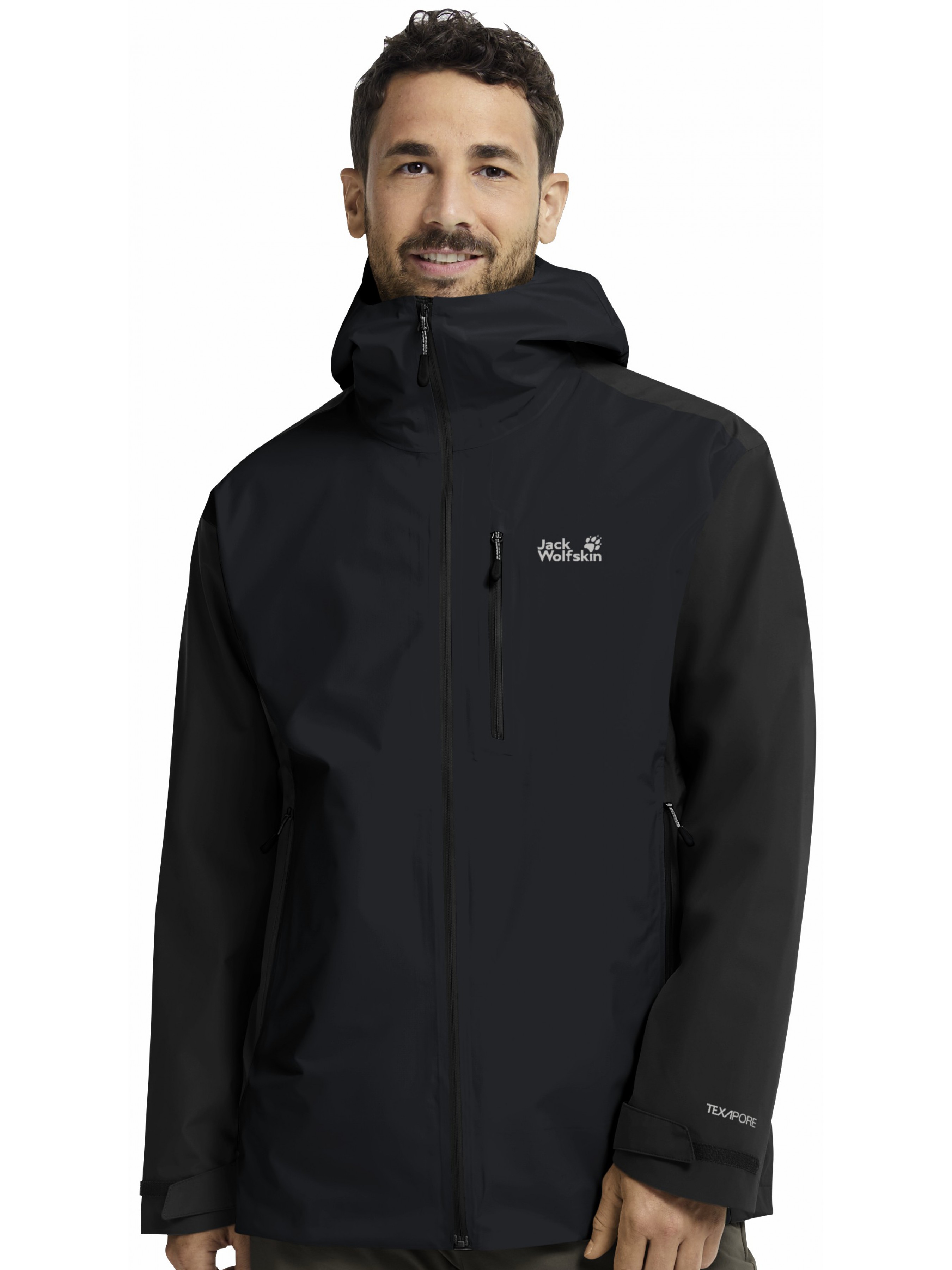 Чоловіча Вітровка Jack Wolfskin  (86f21141-30c2-11f0-ad15-0050568cbfcf) колір темно-сірий, матеріал поліестер