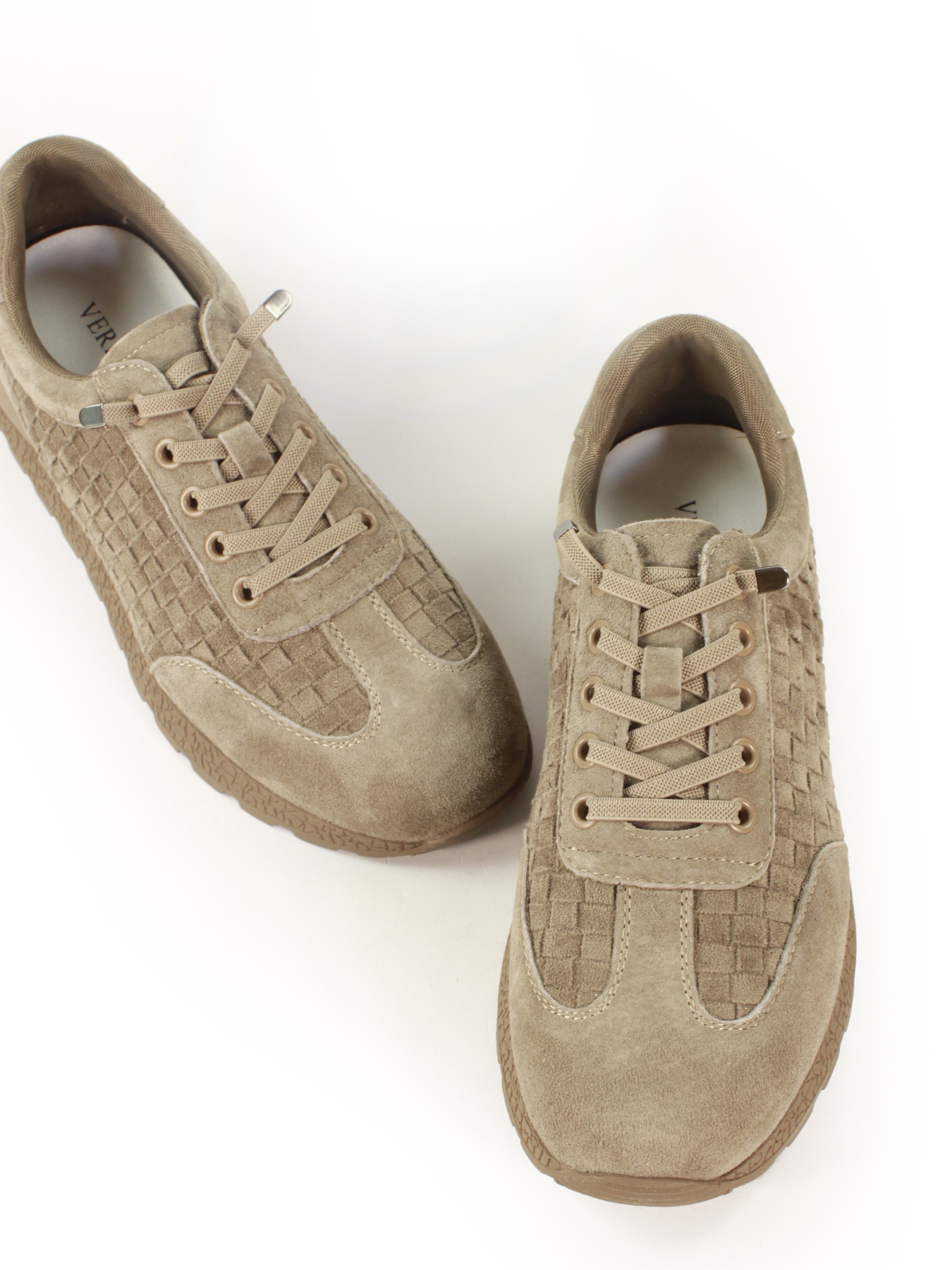 Лёгкие кроссовки из натуральной замши с анатомической посадкой модель AK76-3-apriccot Фото