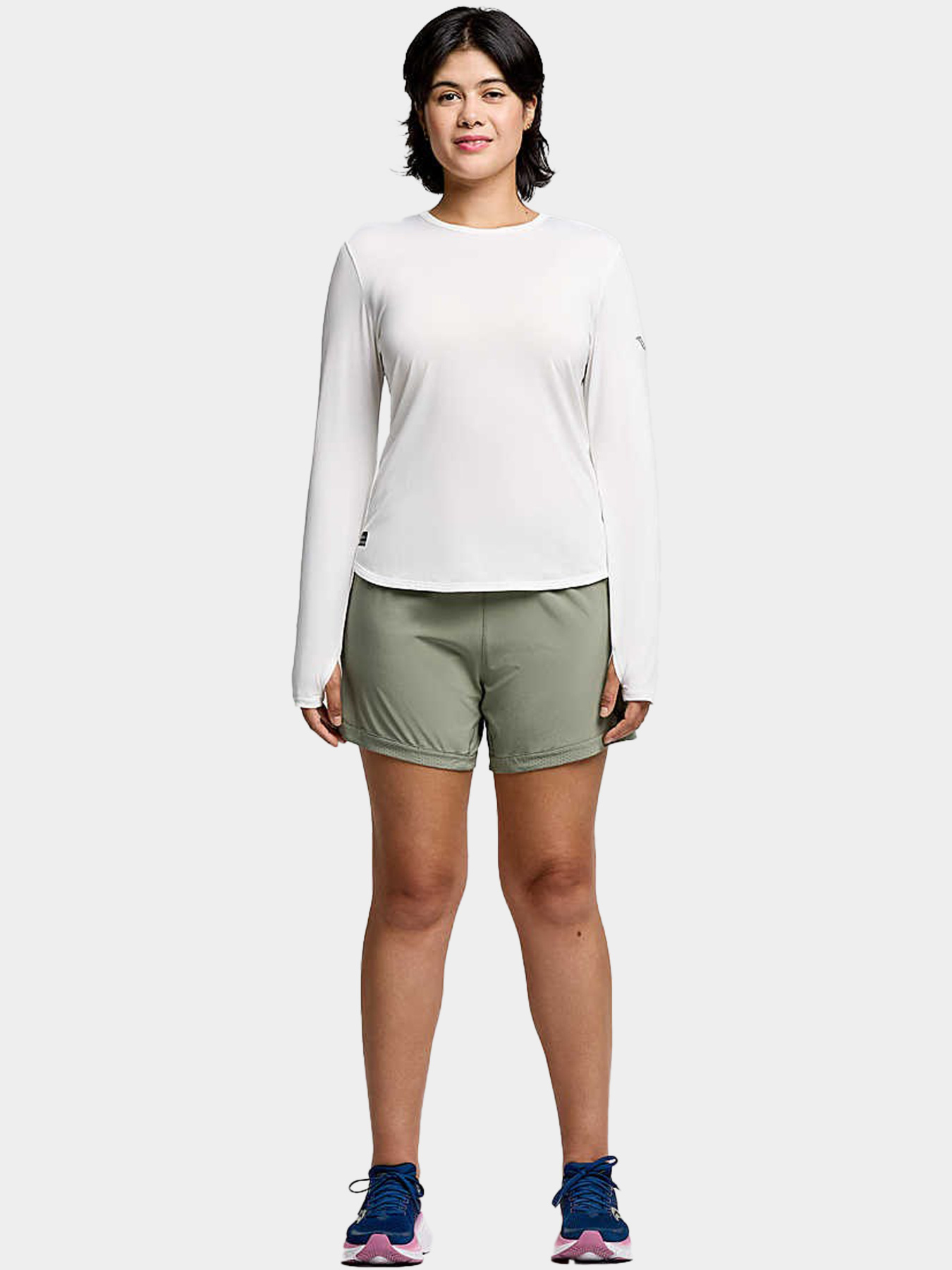 Женский лонгслив Saucony STOPWATCH LONG SLEEVE модель SAW800486-WH Фото