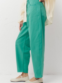 Бірюзові жіночі джинси-бочки Light Form модель 420 Бірюзові жіночі джинси-бочки Light Form модель 420 Фото