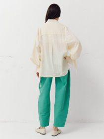 Бірюзові жіночі джинси-бочки Light Form модель 420 Бірюзові жіночі джинси-бочки Light Form модель 420 Фото