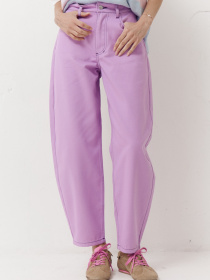 Бузкові жіночі джинси-бочки Light Form модель 420 Фото