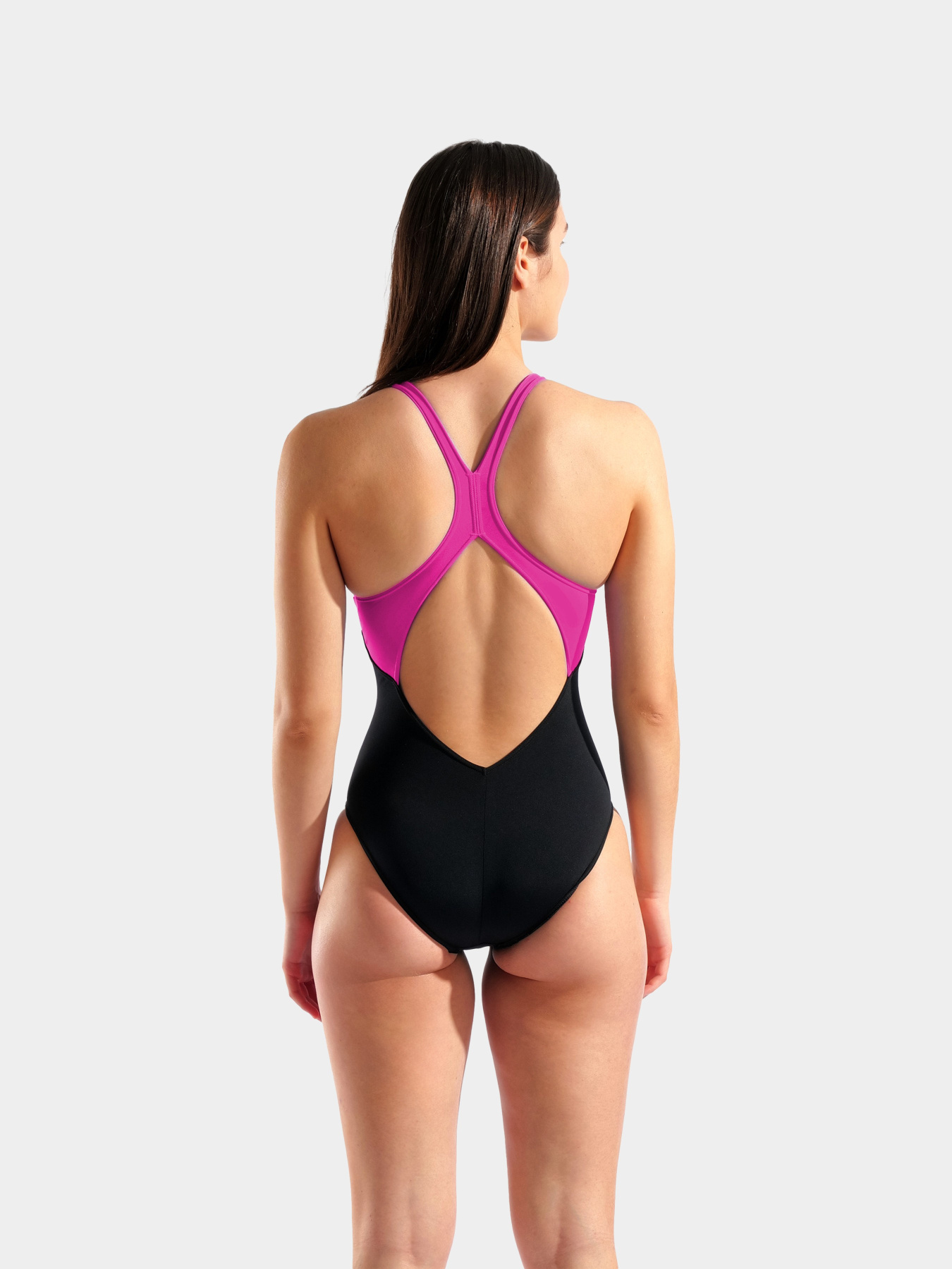 Женский купальник Arena CLEAR LINES SWIMSUIT V BACK LB модель 010255-590 Фото