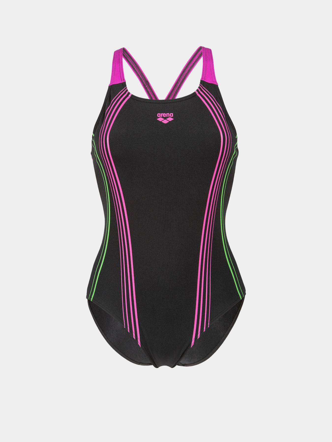 Женский купальник Arena CLEAR LINES SWIMSUIT V BACK LB модель 010255-590 Фото