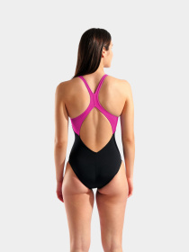 Женский купальник Arena CLEAR LINES SWIMSUIT V BACK LB модель 010255-590 Фото