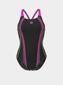 Женский купальник Arena CLEAR LINES SWIMSUIT V BACK LB модель 010255-590 Фото