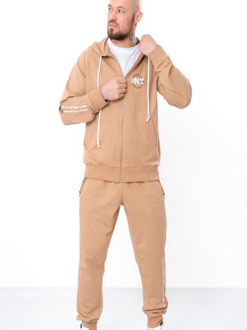 Костюм чоловічий спортивний на блискавці, Капучино Носи Своє (8092-057-33) модель 8092-057-33-svtla-kava-ny Фото