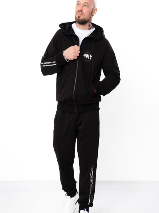 Костюм чоловічий спортивний на блискавці, Чорний Носи Своє (8092-057-33) модель 8092-057-33-chornij-ny Фото