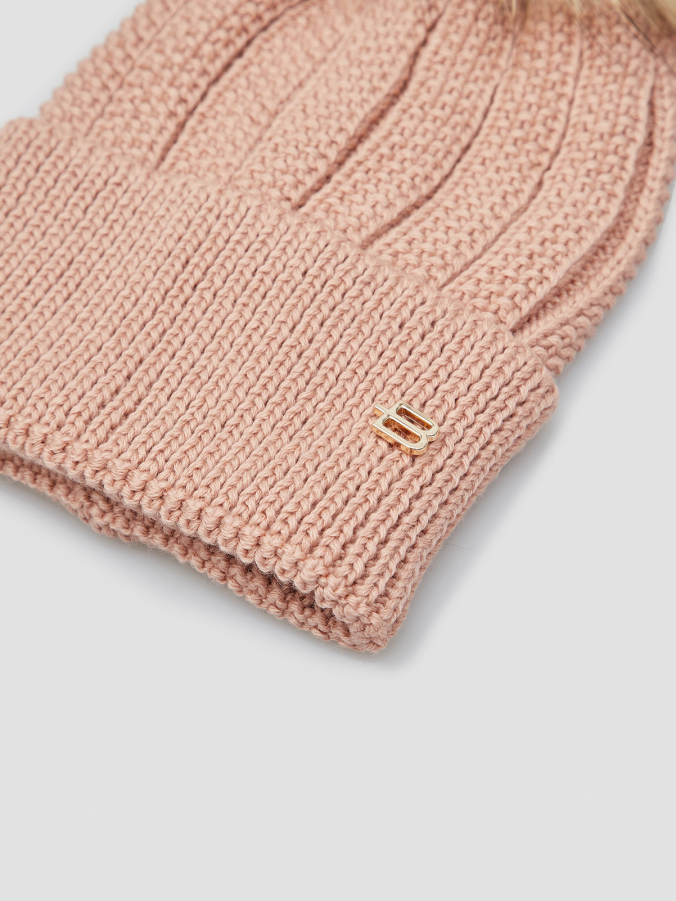 Женская розовая шерстяная шапка модель L3B020XXMSLA;7862 Фото
