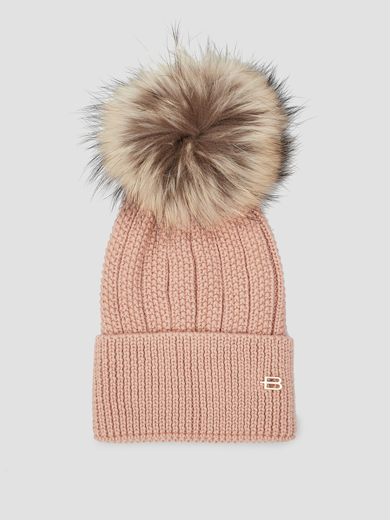 Женская розовая шерстяная шапка модель L3B020XXMSLA;7862 Фото