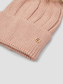 Женская розовая шерстяная шапка модель L3B020XXMSLA;7862 Фото