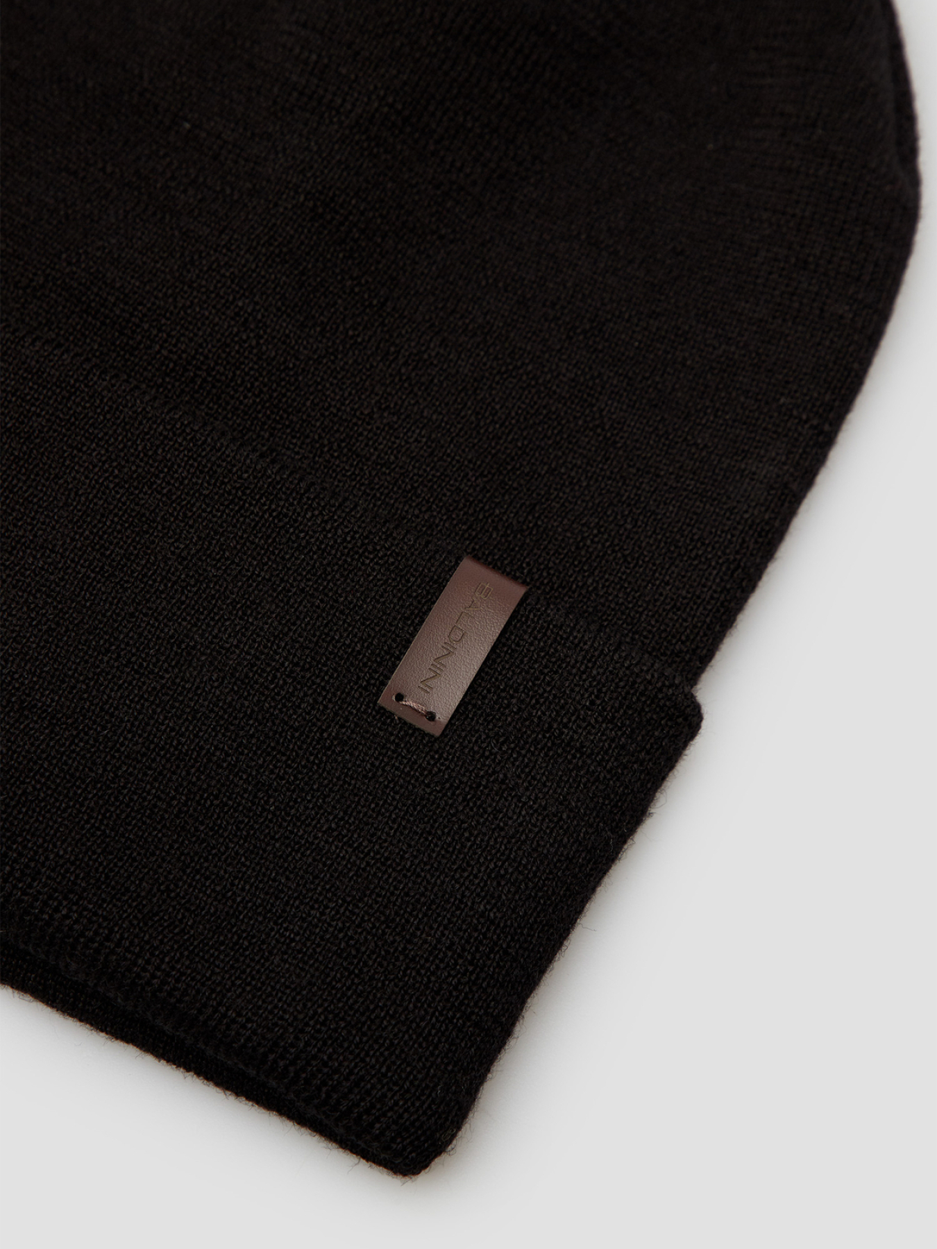 Мужская черная шерстяная шапка модель M3B024XXMSLA;0000 Фото