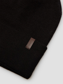 Мужская черная шерстяная шапка модель M3B024XXMSLA;0000 Фото