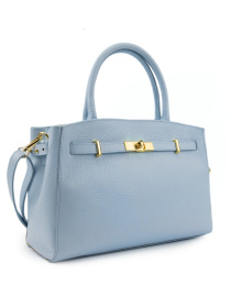 Сумка классическая женская на плечо из натуральной кожи флотар повседневная модель F-IT-86008BL Фото