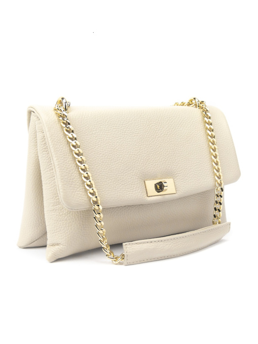 Жіноче кросбоді на ланцюжку з натуральної шкіри модель F-IT-8545-1WB Фото