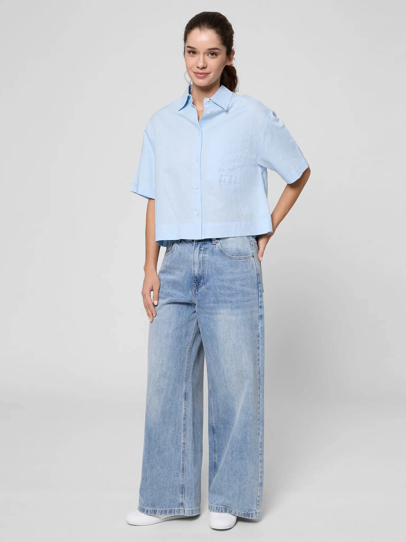 Рубашка с коротким рукавом модель PWCSTANN0037 Фото