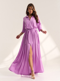 Платья ISSA Plus модель 13006_сиреневый Фото