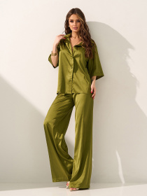 Повсякденний костюм ISSA Plus модель 14100_оливковый Фото