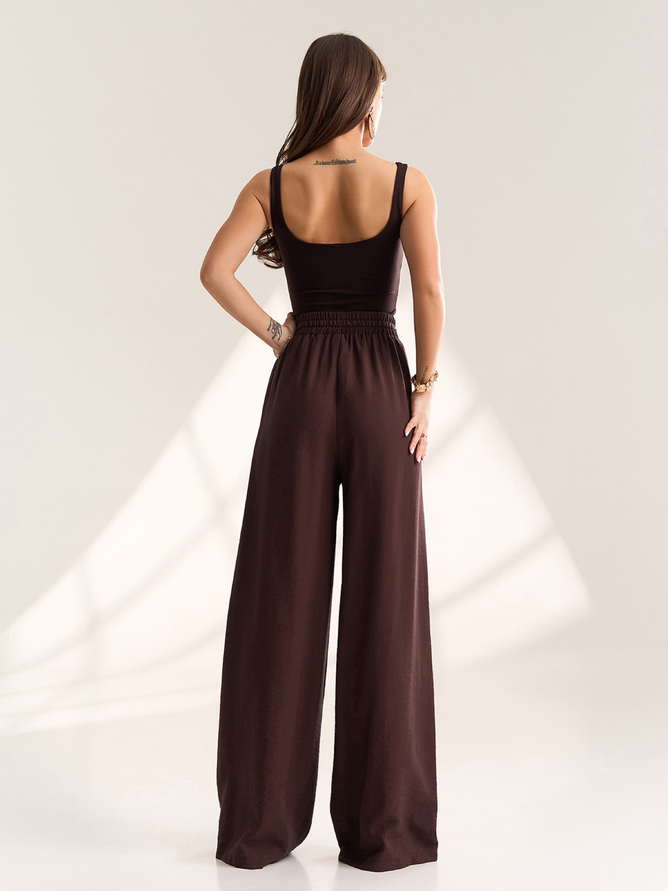 Повсякденні штани ISSA Plus модель 14788_темно-коричневый Фото