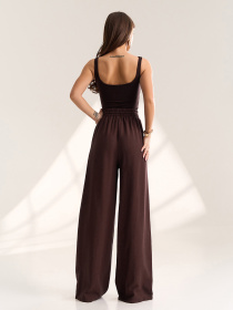 Повсякденні штани ISSA Plus модель 14788_темно-коричневый Повсякденні штани ISSA Plus модель 14788_темно-коричневый Фото