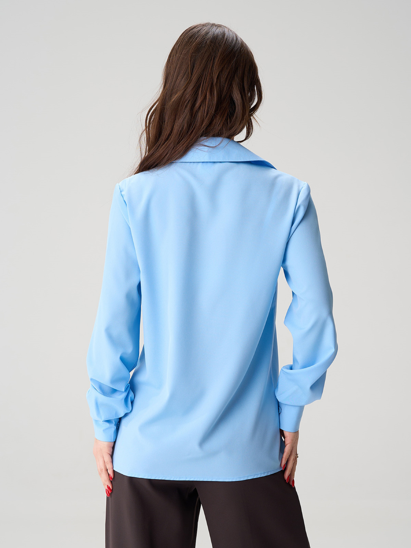 Сорочка повсякденна ISSA Plus модель 14996_голубой Фото
