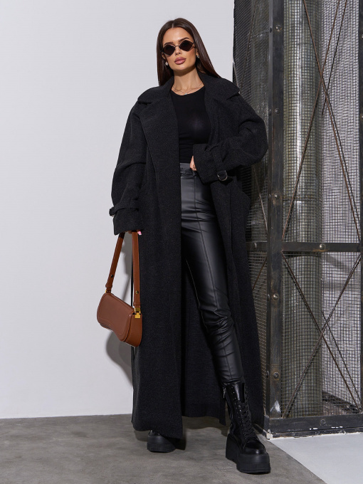 Пальто и плащи ISSA Plus модель 15048_черный Фото