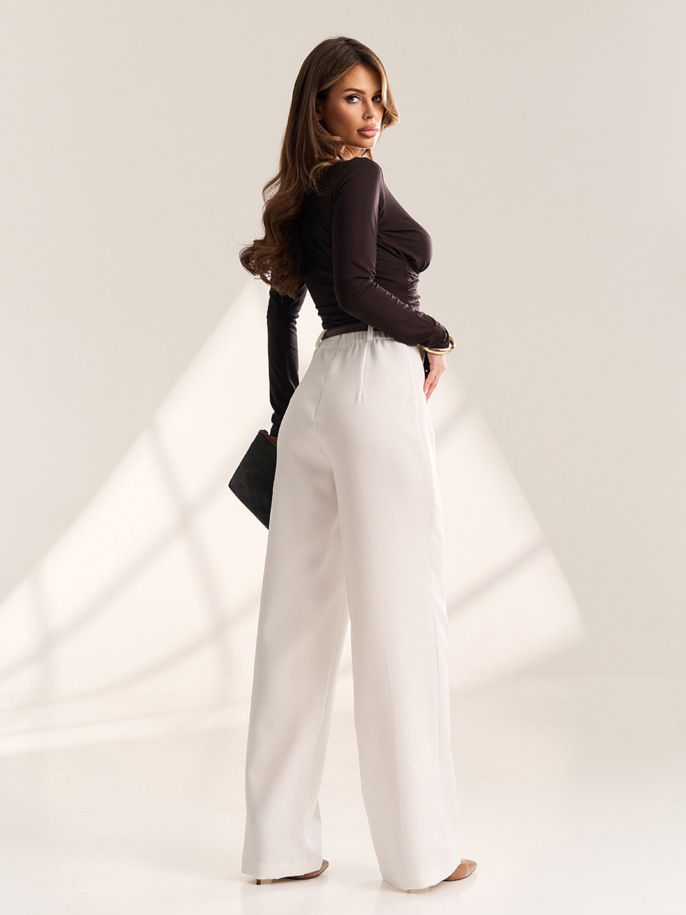 Класичні штани ISSA Plus модель 15440_молочный Фото