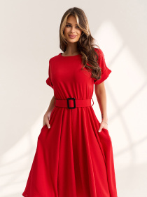 Платья ISSA Plus модель 15568_красный Фото