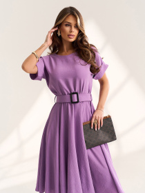 Платья ISSA Plus модель 15568_сиреневый Фото